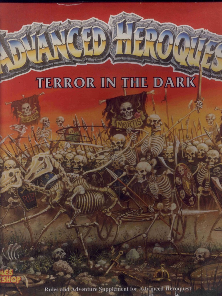 Jeu de rôle. Jeu de plateau. Advanced Heroquest, terror in