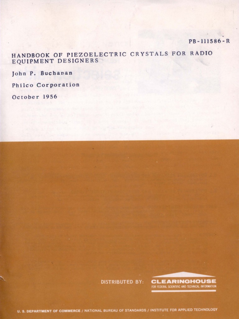Crystals Handbook 1956 PDF