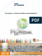 Conceptos y Criterios de Marco Geoestadistico 2018