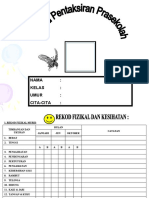 Rekod Pentaksiran Murid Prasekolah 1