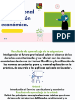 Derecho Constitucional y Legislación Económica.