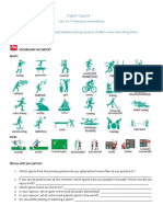 English Capsule 14 Professions and Hobbies