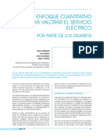 Valoracion Del Servicio Eléctrico, Por Parte de Los Usuarios