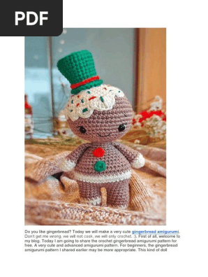 Crochet Gingerbread Man Amigurumi Free Pattern