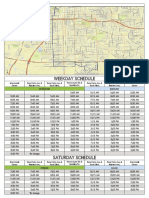 Weekday Schedule: The M Transit Route 11: Rosa Parks/South BLVD