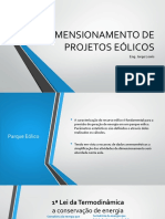 Dimensionamento de projetos eólicos simplificado