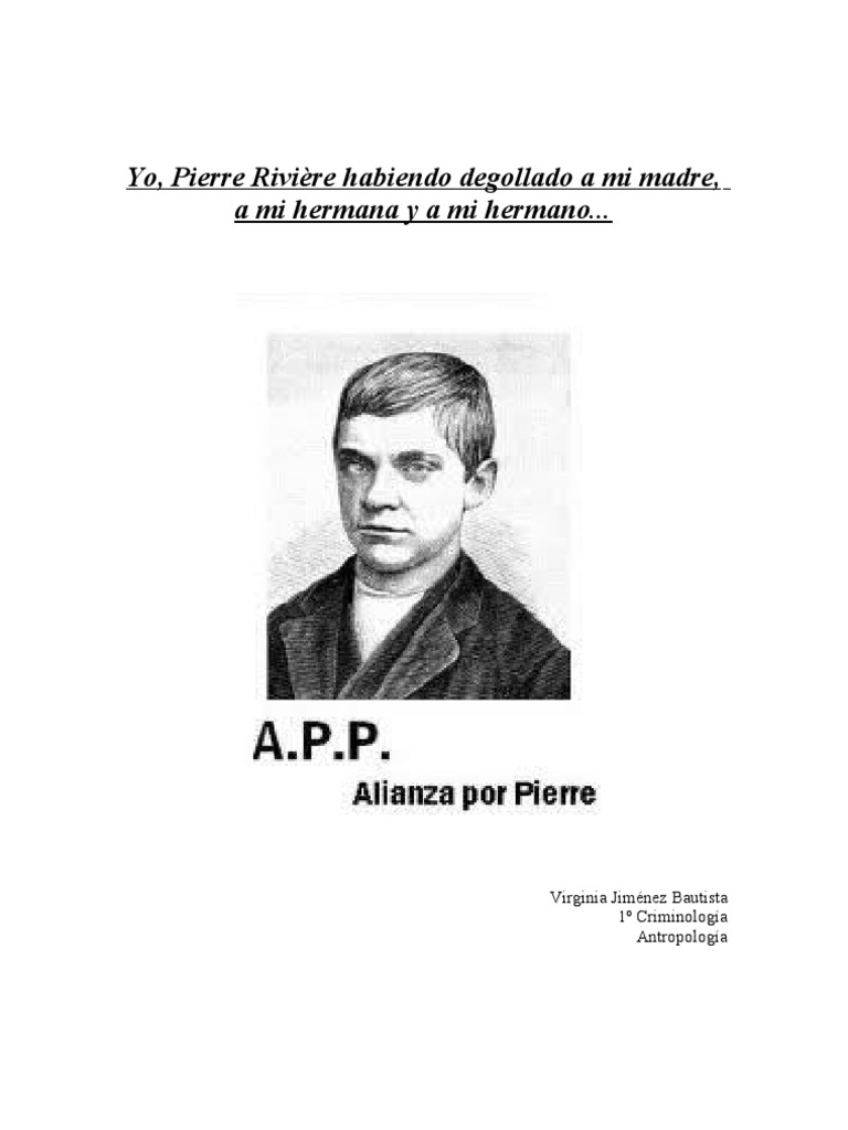 Pierre Riviere PDF República Familia
