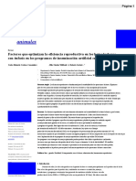 Factores Que Optimizan La Eficiencia Reproductiva en Hatos Lecheros Con Énfasis en Programas de Inseminación Artificial Cronometrados Esp.