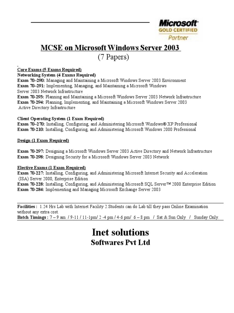 MCSE1 | PDF