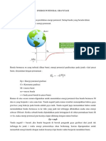 Materi Energi Potensial Dan Potensial Grafitasi