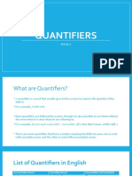 Quantifiers: Group 3