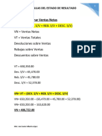 Formulas Estado de Resultados