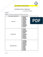 Learning Module in Body Mechanics