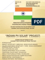 India Manufacturing-Integrated Photovoltaic Energy Program