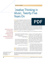 Webster - Peter - Creative Thinking in Music, Twenty-Five Years On