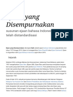 Ejaan Yang Disempurnakan - Wikipedia Bahasa Indonesia, Ensiklopedia Bebas