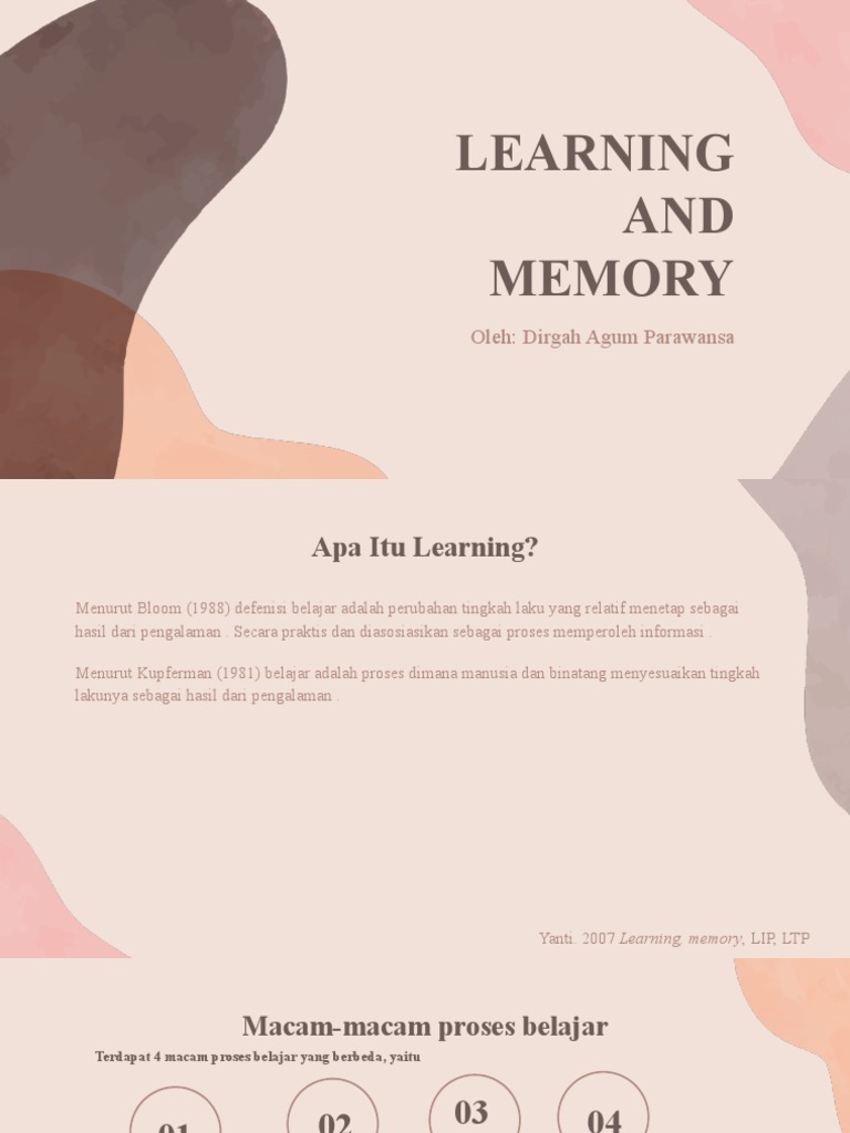 Learning and Memory | PDF | Sains & Matematika