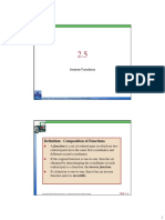 Inverse Functions: Definition: Composition of Functions