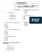 Bimestral 10° Matematicas Iv