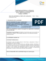 Guía de Actividades y Rubrica de Evaluación - Post - Tarea