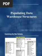 Populating The Data Warehouse