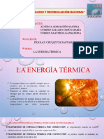 LA ENERGIA TERMICA Realidad Nacional