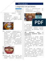 Exame e Diagnóstico Periodontal