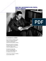 122 Aniversario Del Nacimiento Del Poeta Comunista Bertolt Brecht
