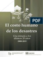 El Costo Humano de Los Desastres 2000-2019