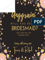 Will You Be My Bridesmaid Invitation