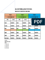 Jadwal Sesi PTM