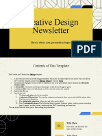 Creative Design Newsletter: Here Is Where Your Presentation Begins