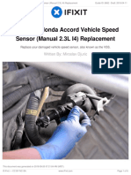 1998-2002 Honda Accord Vehicle Speed Sensor (Manual 2.3L I4) Replacement
