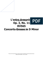 Vivaldi RV 565 Concerto in D Minor For 2 Violins and Violoncello-Violacello