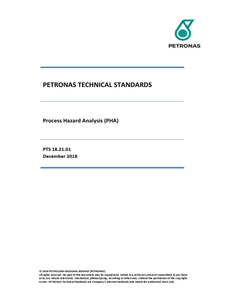 Petronas Technical Standards Process Hazard Analysis (PHA) PDF