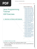 Oop Exercises Java Programming Tutorial For Beginers