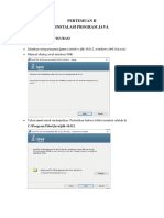Materi 2 - Instalasi, Konfigurasi Program Java Dan Latihan