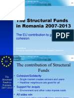 The Structural Funds in Romania 2007-2013: The EU Contribution To Growth and Cohesion