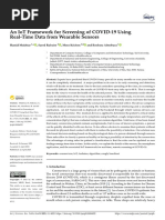 An Iot Framework For Screening of Covid-19 Using Real-Time Data From Wearable Sensors