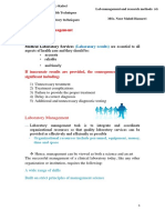 Laboratory Management: Introducation