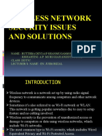 Wireless Network Security Issues and Solutions