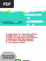 EDUCATIONAL SUPERVISION Chapter 1