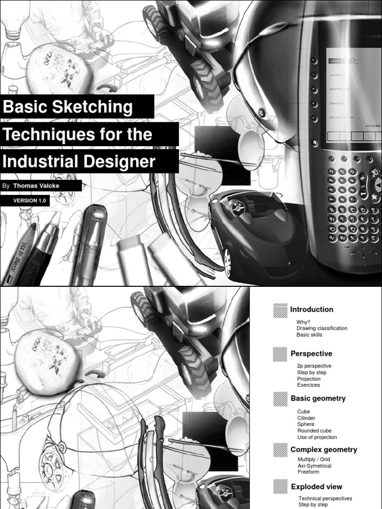 Industrial Design Sketching Basics | PDF | Perspective (Graphical ...