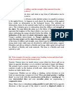 Comment About The Stiffness and The Strength of The Materials From The Stress-Strain Curve Given Above?