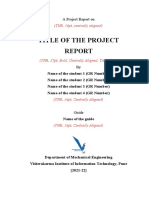 BTech Project Notice 1.6 - Project Report Format (Help File)