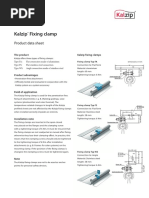 Kalzip Fixing Clamp: Product Data Sheet