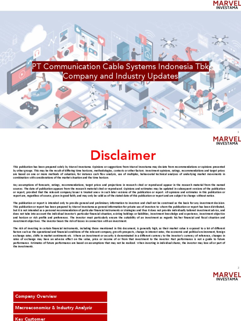 PT Communication Cable Systems Indonesia TBK Company and Industry