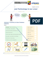 Inventions and Technology in Our Lives!: Activity 2: Creativity To Solve Problems Lead in