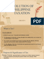 GROUP 4 Evolution of Philippine Taxation