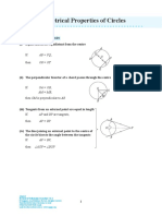 Geometrical Properties of Circles